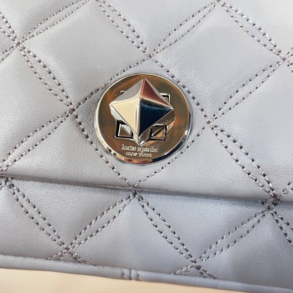 New Kate Spade Natalia Quilted Leather Chain Crossbody Bag $249 - Picture 6 of 10